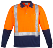 CDZH234 Hi Viz Spliced Polo Long SleeveCDZH233 Hi Viz Spliced Polo - Copy Direct